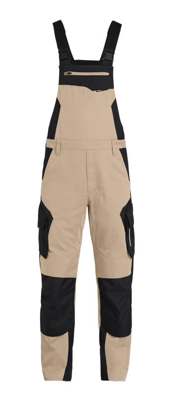 FHB Latzhose PASCAL beige-schwarz