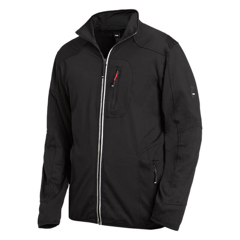 FHB Jersey-Fleece-Jacke RALF schwarz