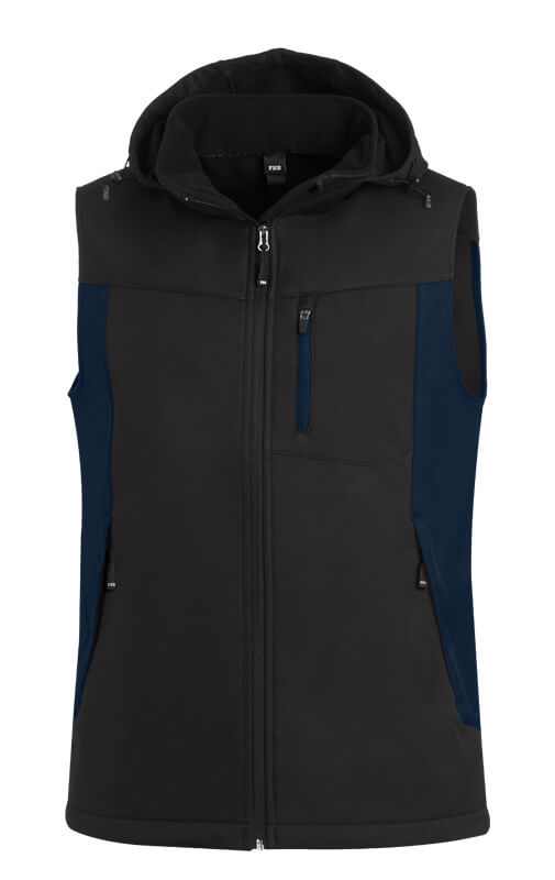 FHB Softshellweste JUSTUS marine-schwarz