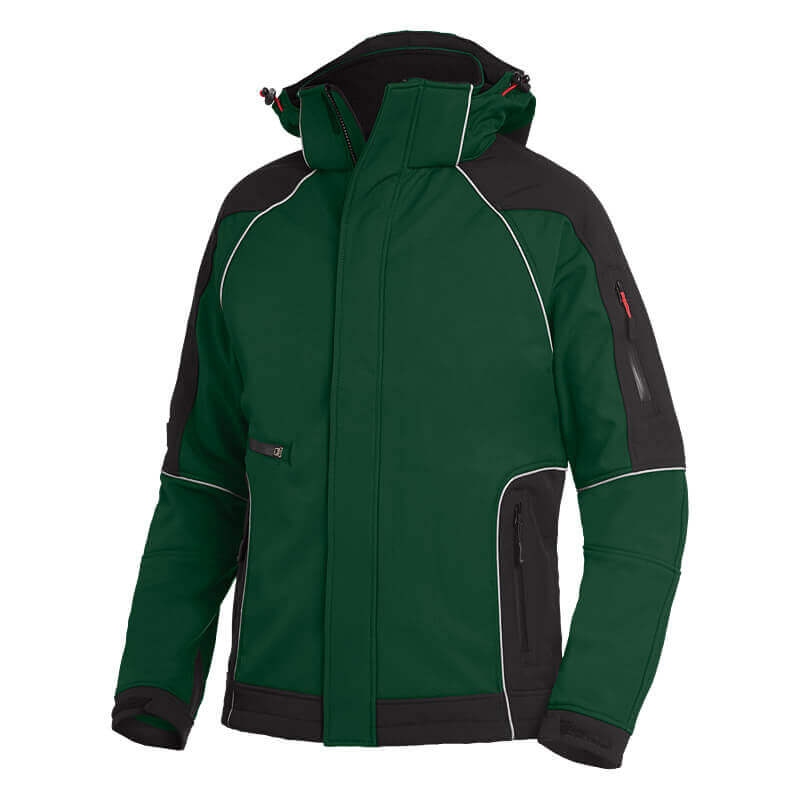FHB Softshelljacke WALTER grün-schwarz