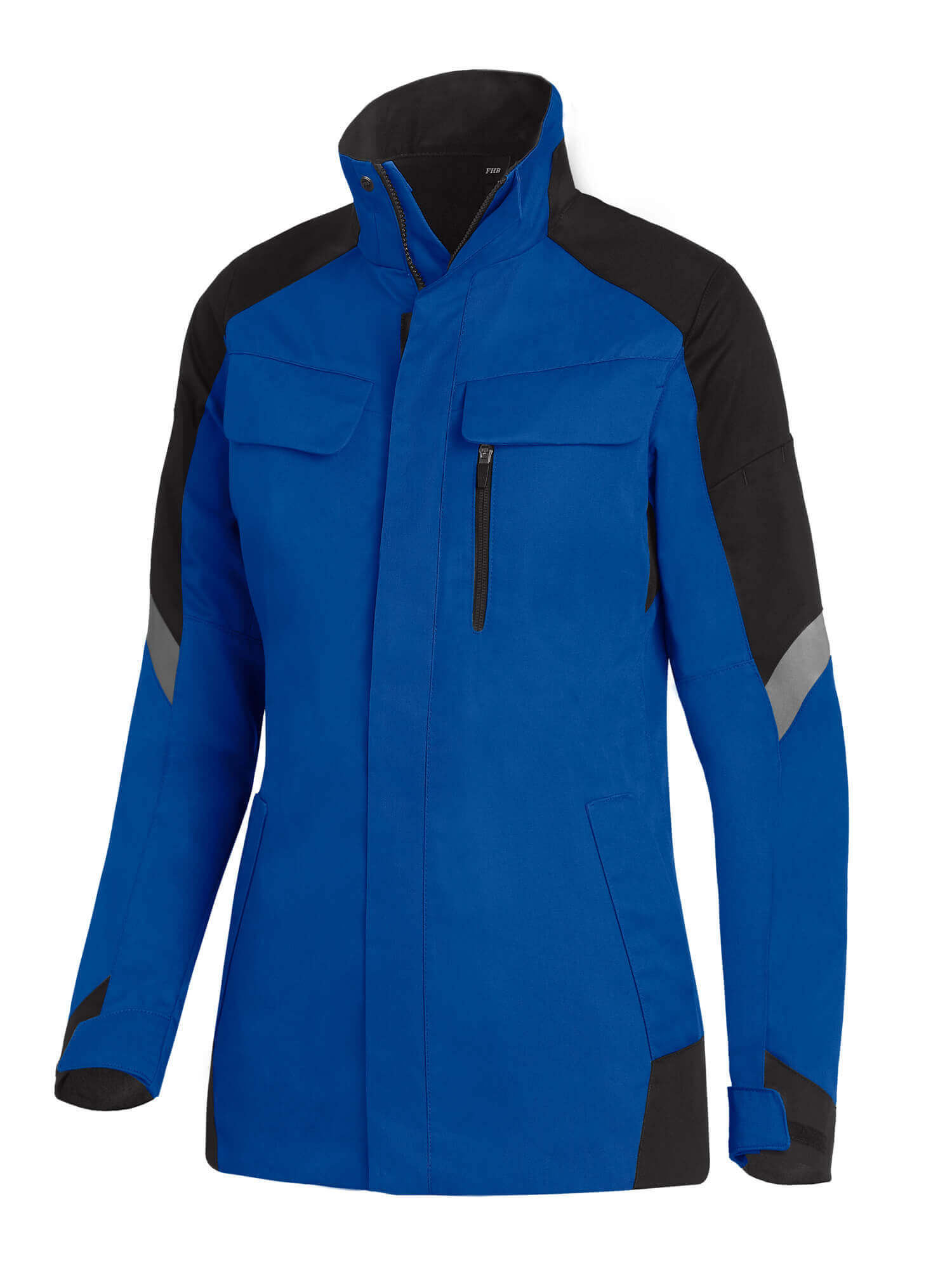 FHB Damen Arbeitsjacke ANDREA royalblau -schwarz