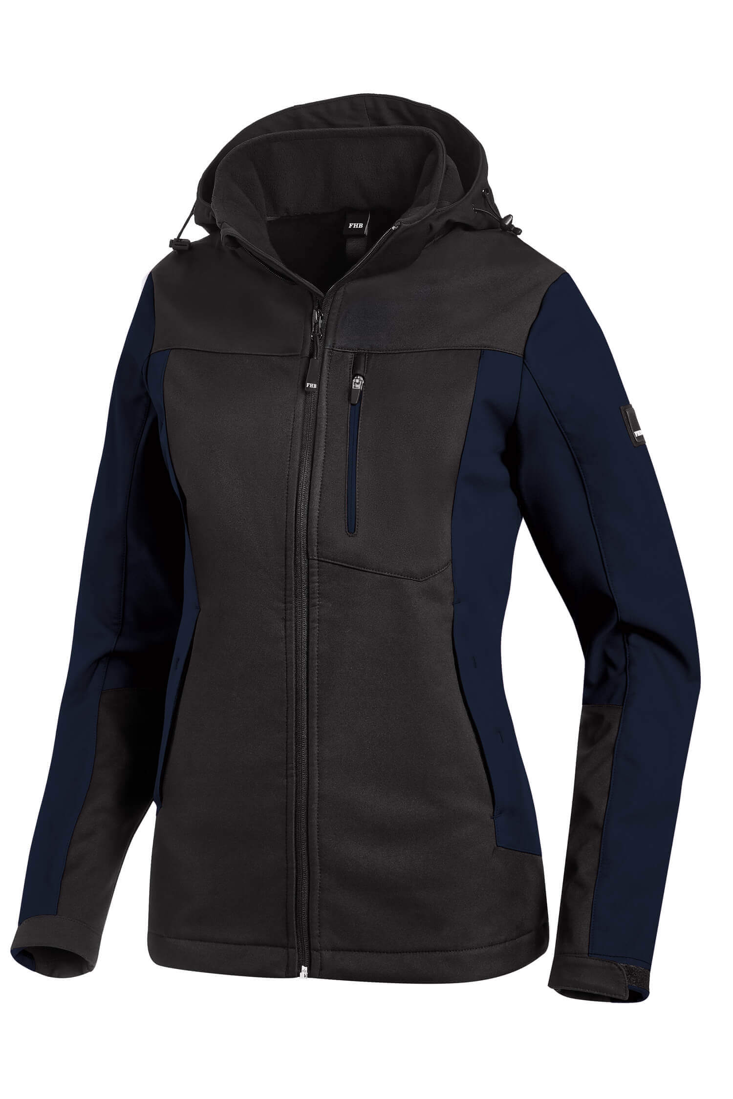 FHB Damen Softshell-Jacke JULIA marine-schwarz