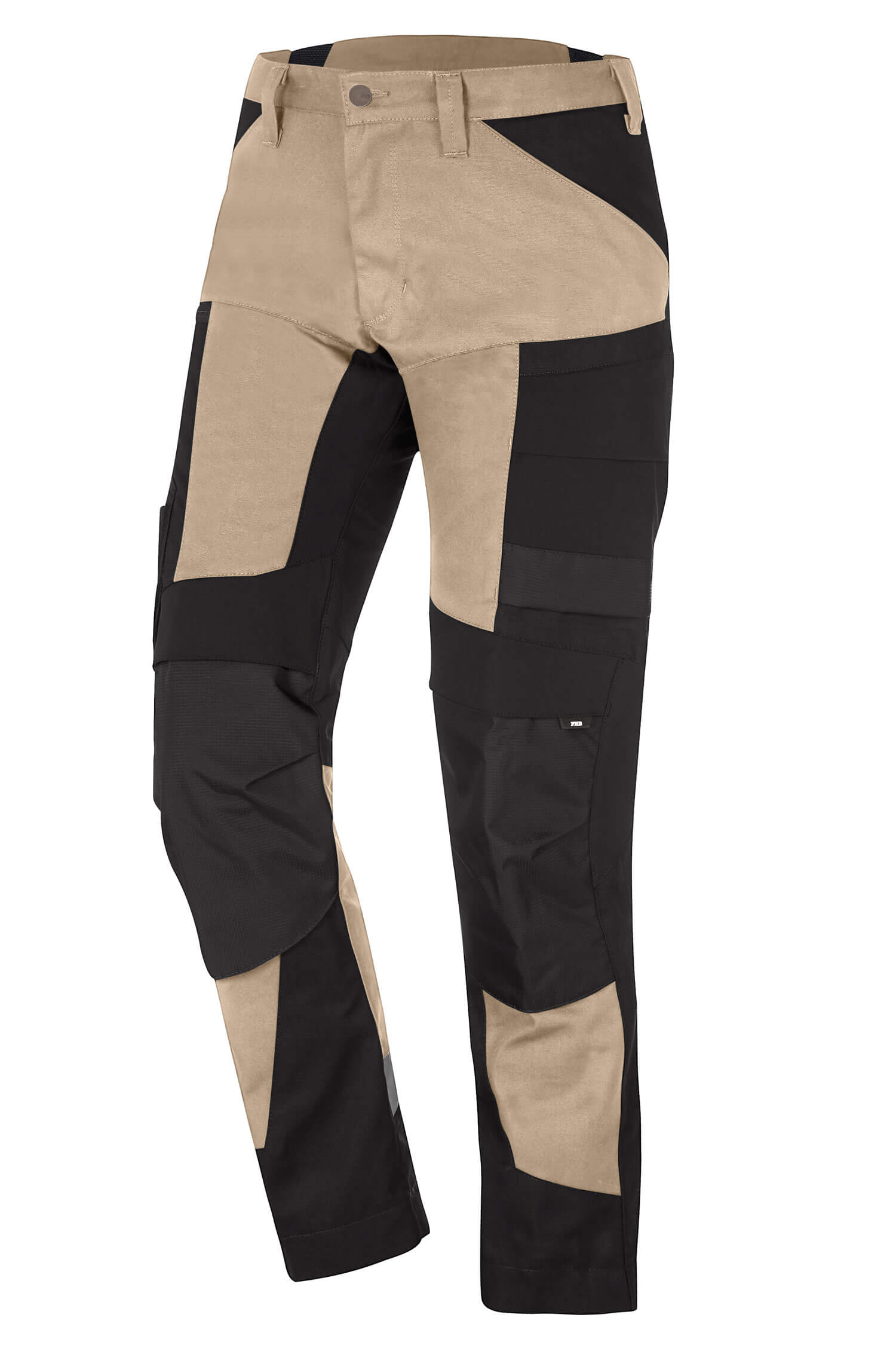 FHB Artbeitshose LEO beige-schwarz