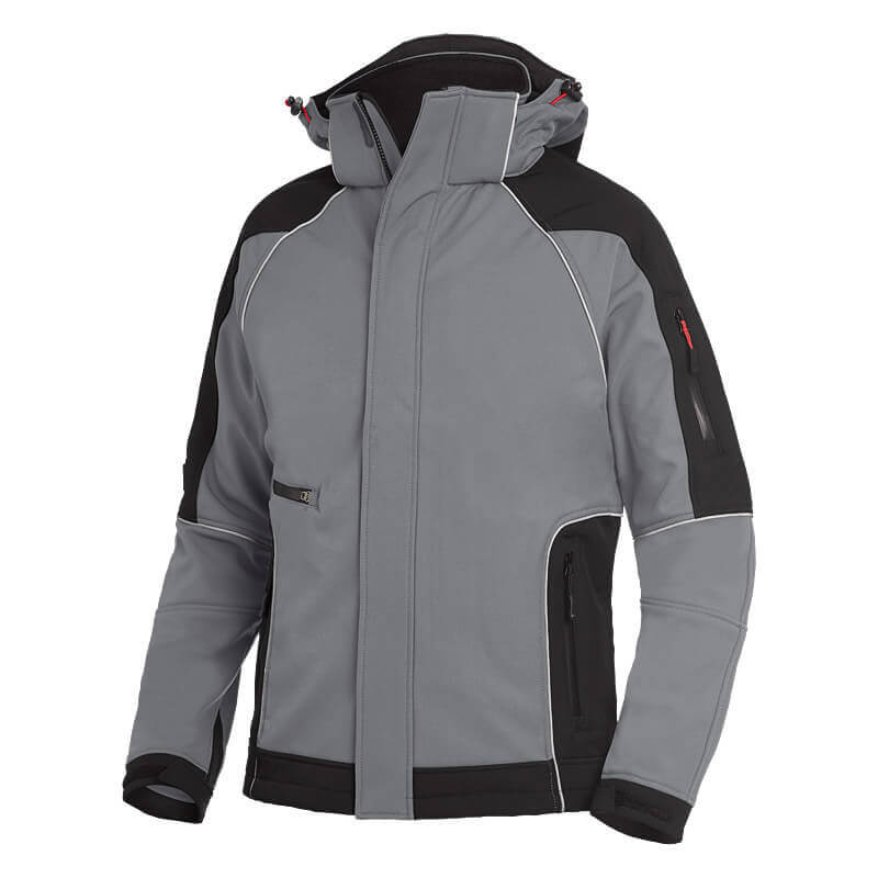 FHB Softshelljacke WALTER grau -schwarz