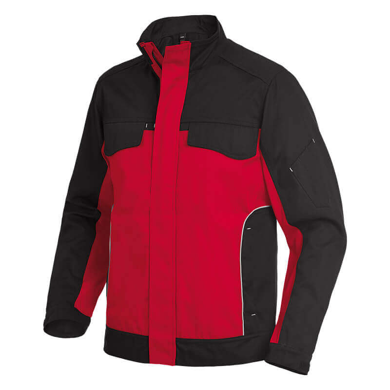 FHB Arbeitsjacke ERNST rot-schwarz
