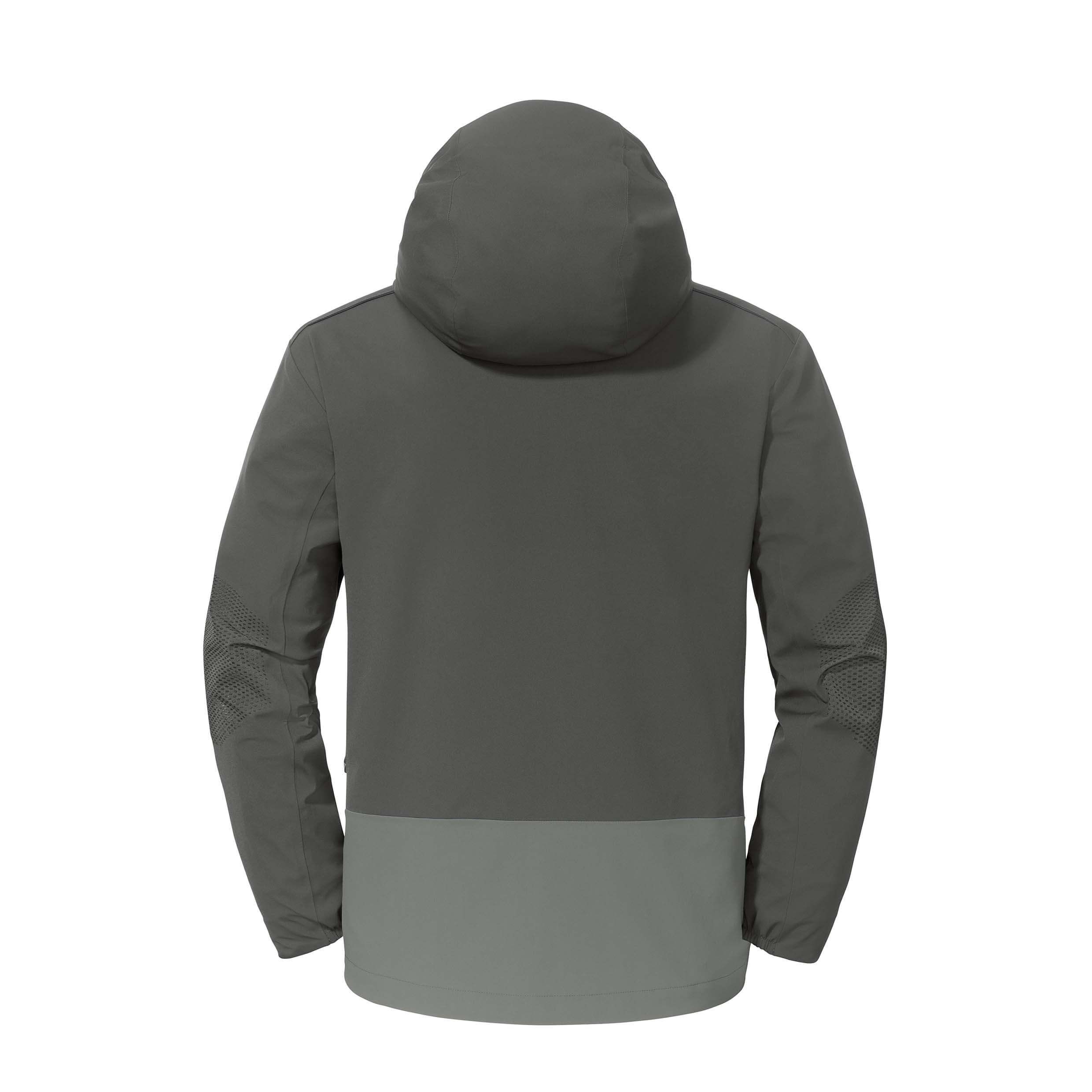 Schöffel Pro Herrenjacke Schutzschild| 6001 grau Rückansicht
