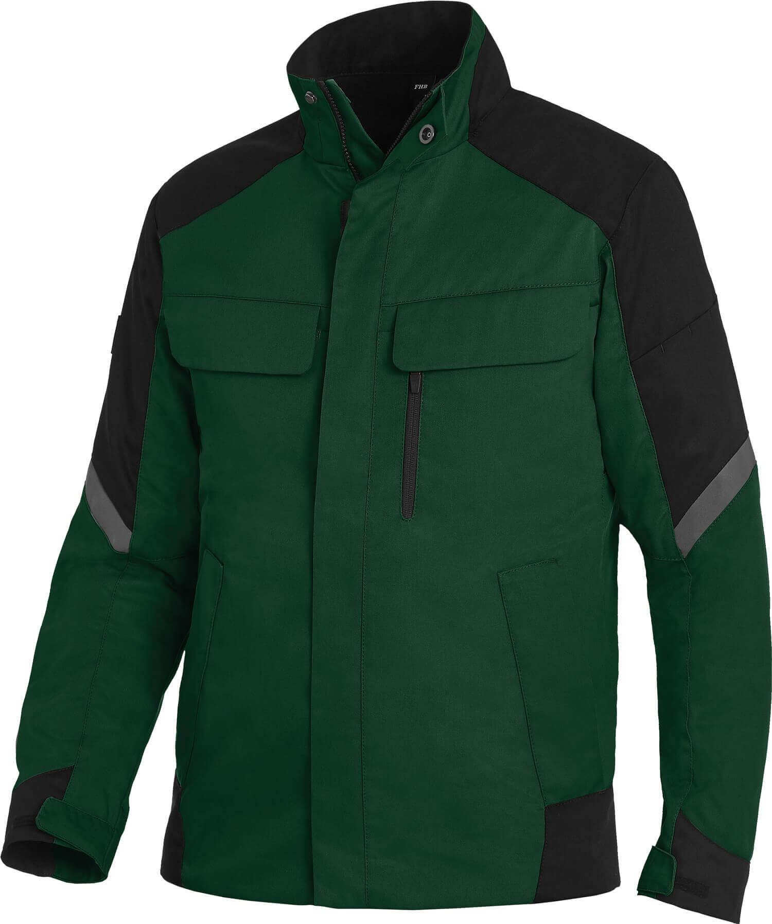 FHB Arbeitsjacke FRANK grün -schwarz