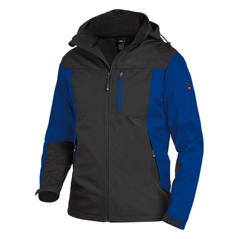 FHB Softshelljacke JANNIK royalblau -schwarz