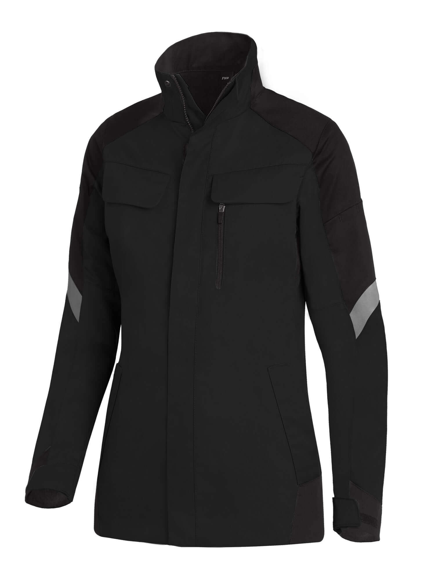 FHB Damen Arbeitsjacke ANDREA schwarz