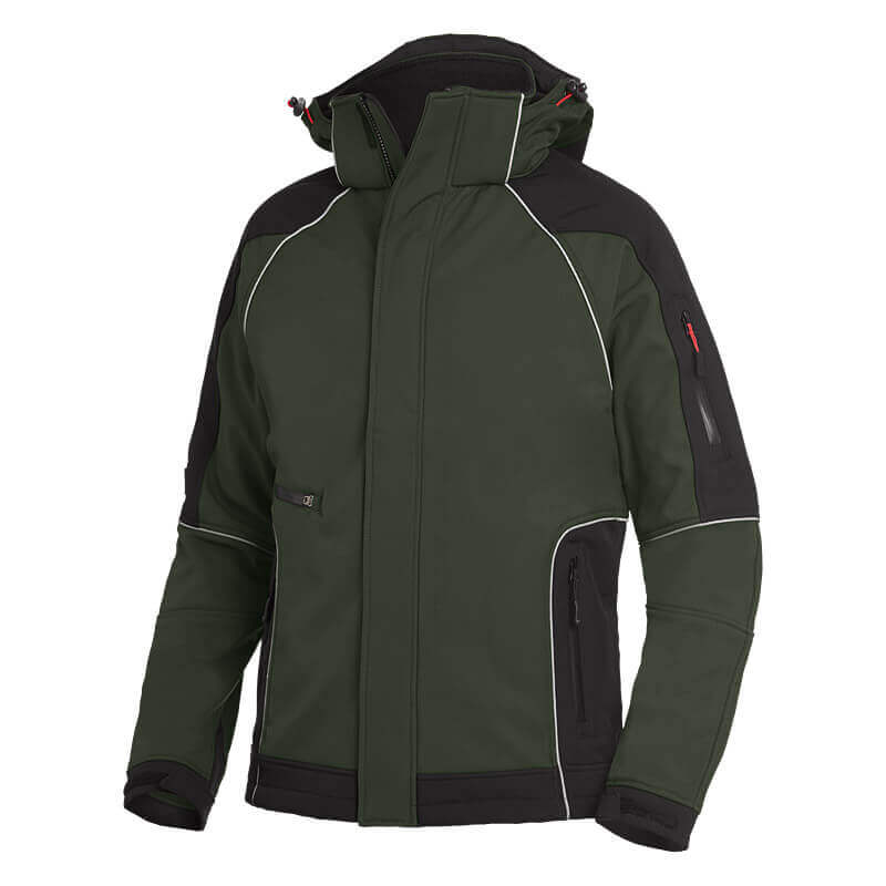 FHB Softshelljacke WALTER oliv-schwarz
