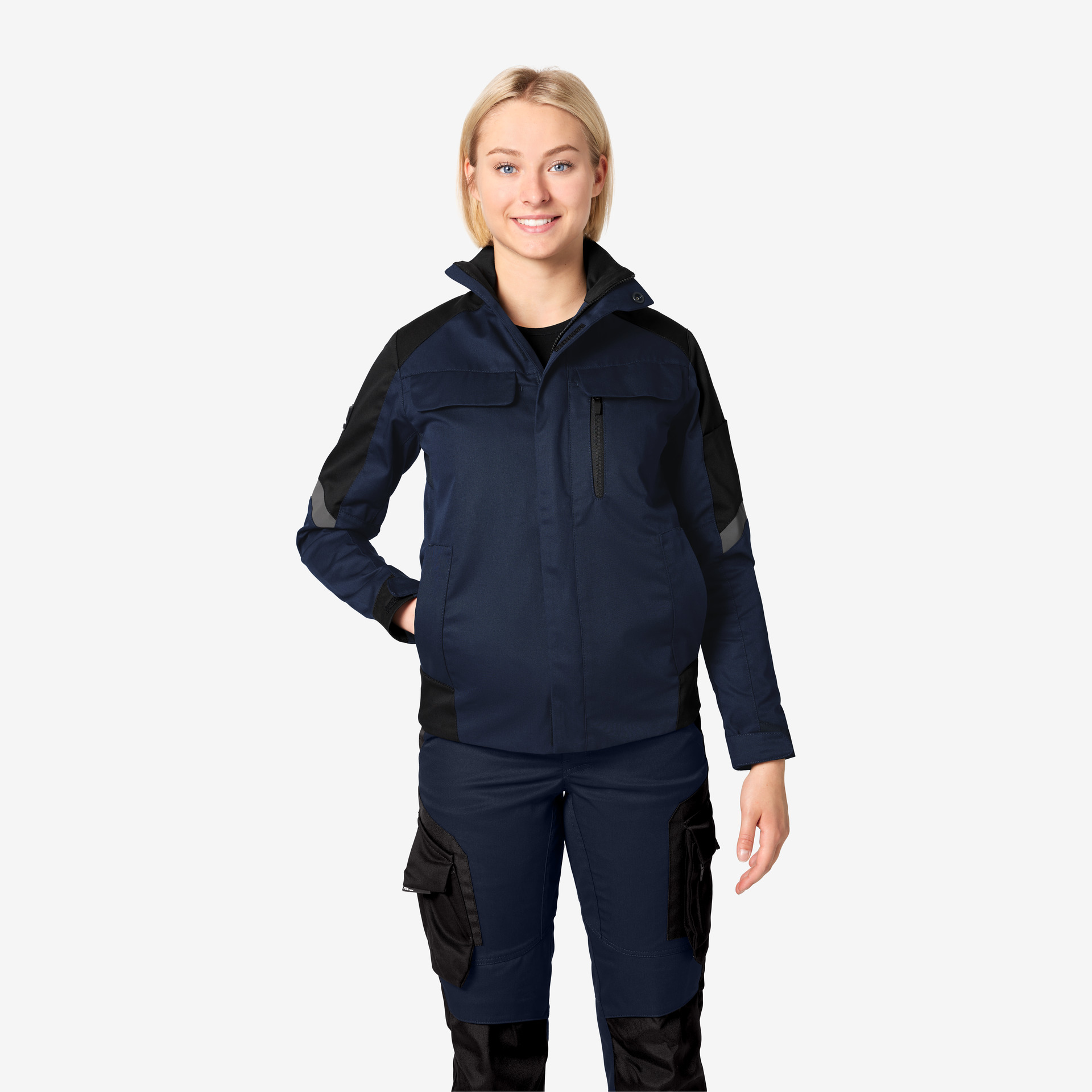 FHB Damen Arbeitsjacke ANDREA marine -schwarz