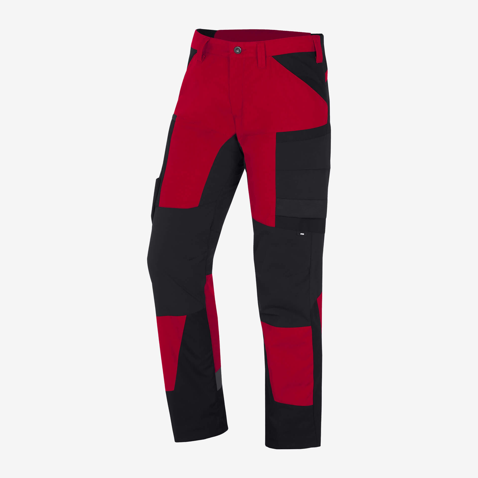 FHB Arbeitshose MIO rot-schwarz