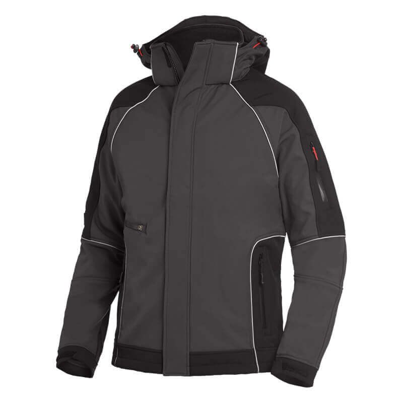 FHB Softshelljacke WALTER anthrazit-schwarz