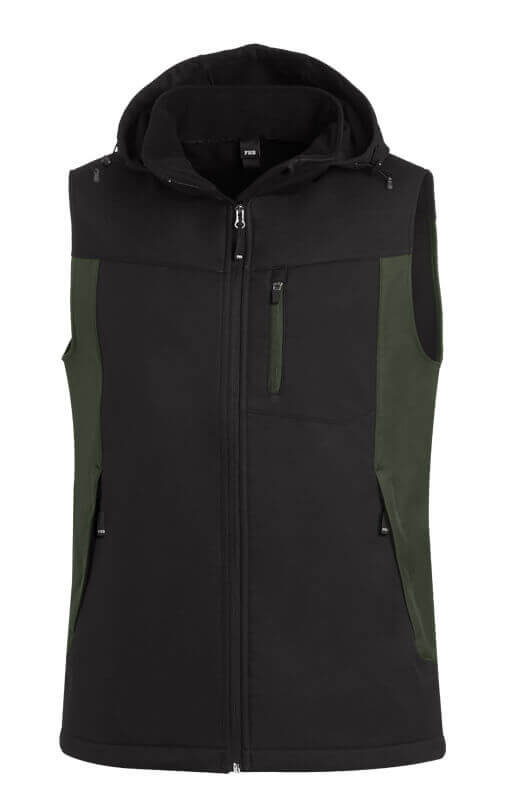 FHB Softshellweste JUSTUS oliv -schwarz