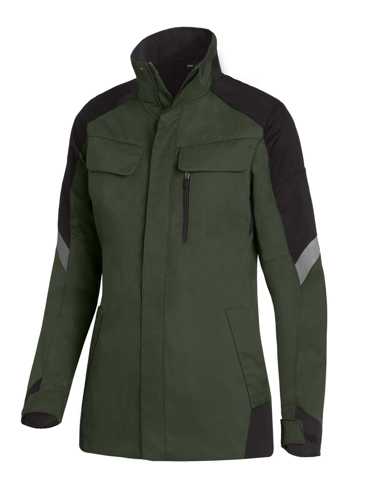 FHB Damen Arbeitsjacke ANDREA oliv-schwarz