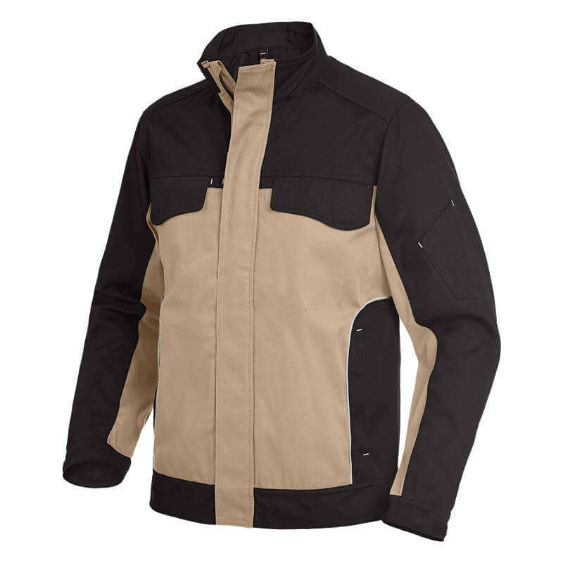 FHB Arbeitsjacke ERNST beige-schwarz