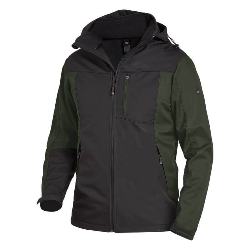 FHB Softshelljacke JANNIK oliv -schwarz