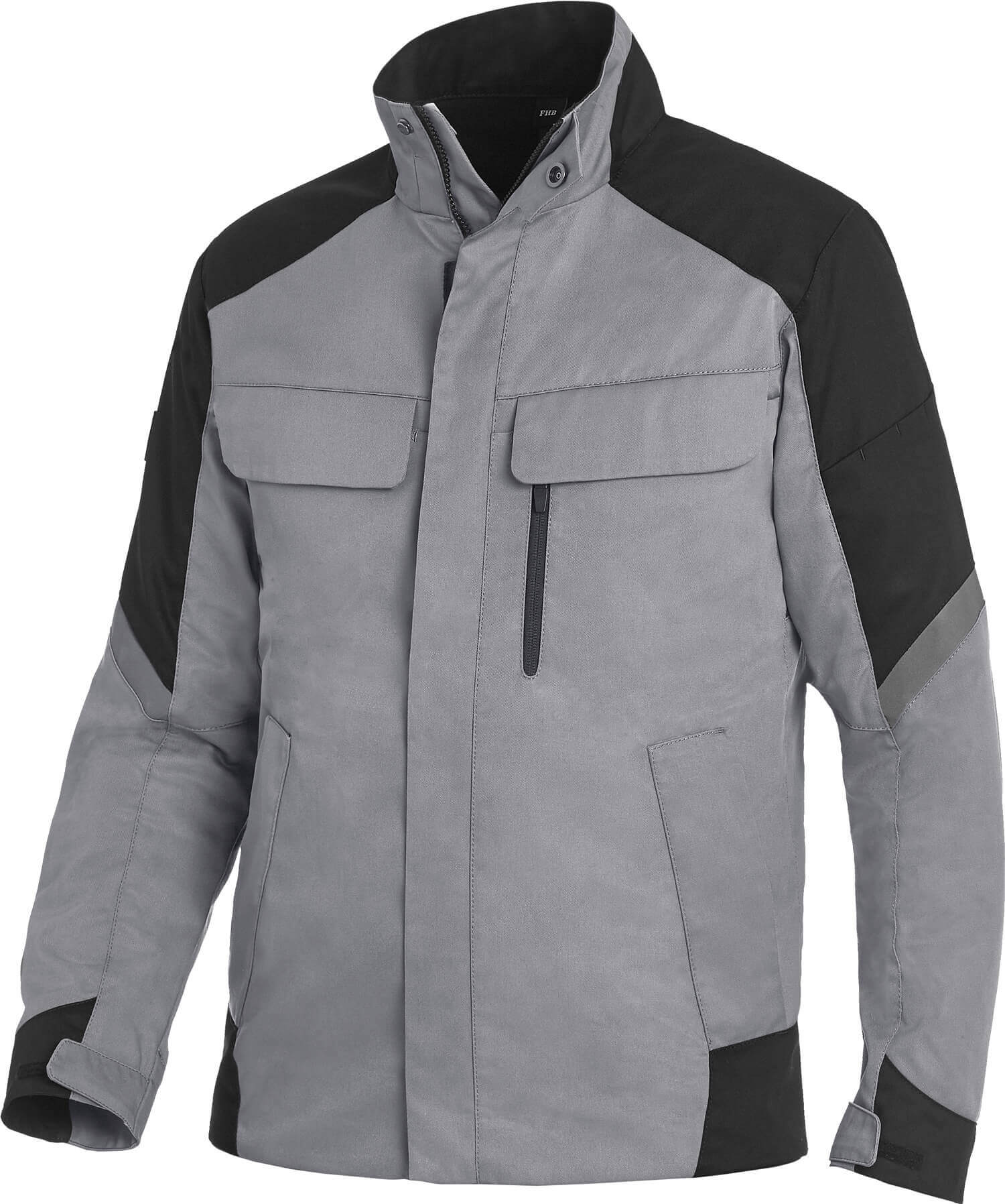 FHB Arbeitsjacke FRANK grau -schwarz