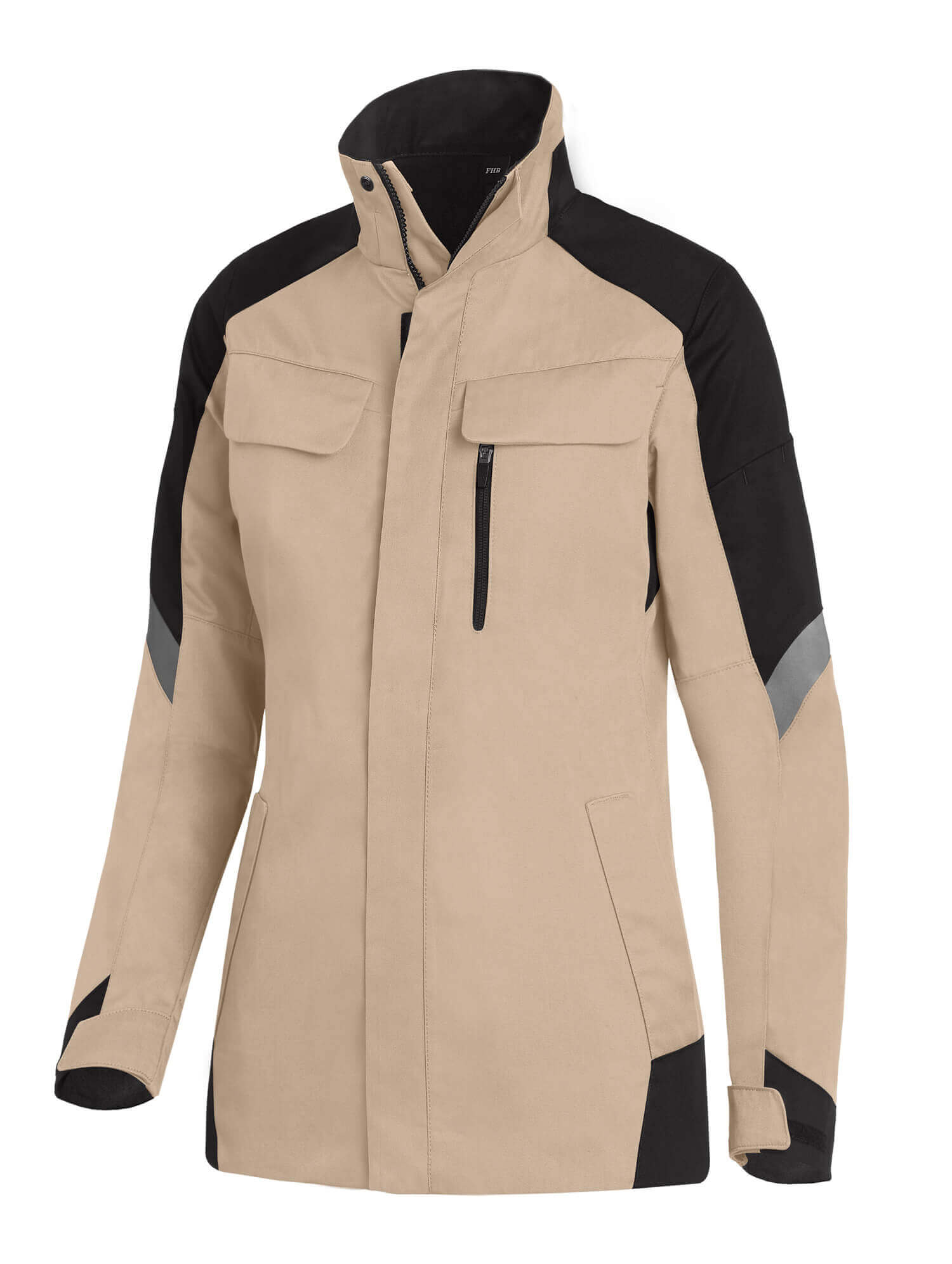 FHB Damen Arbeitsjacke ANDREA schwarz