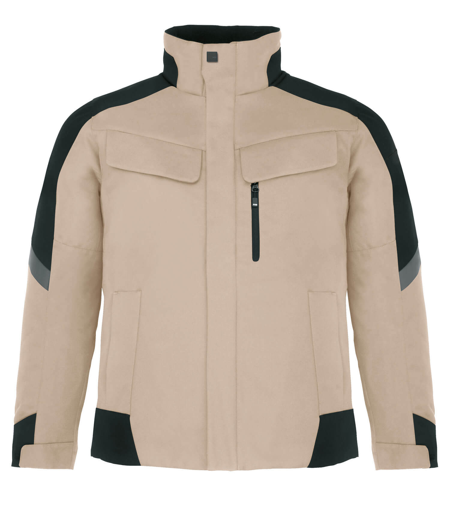 FHB Arbeitsjacke LARS beige-schwarz